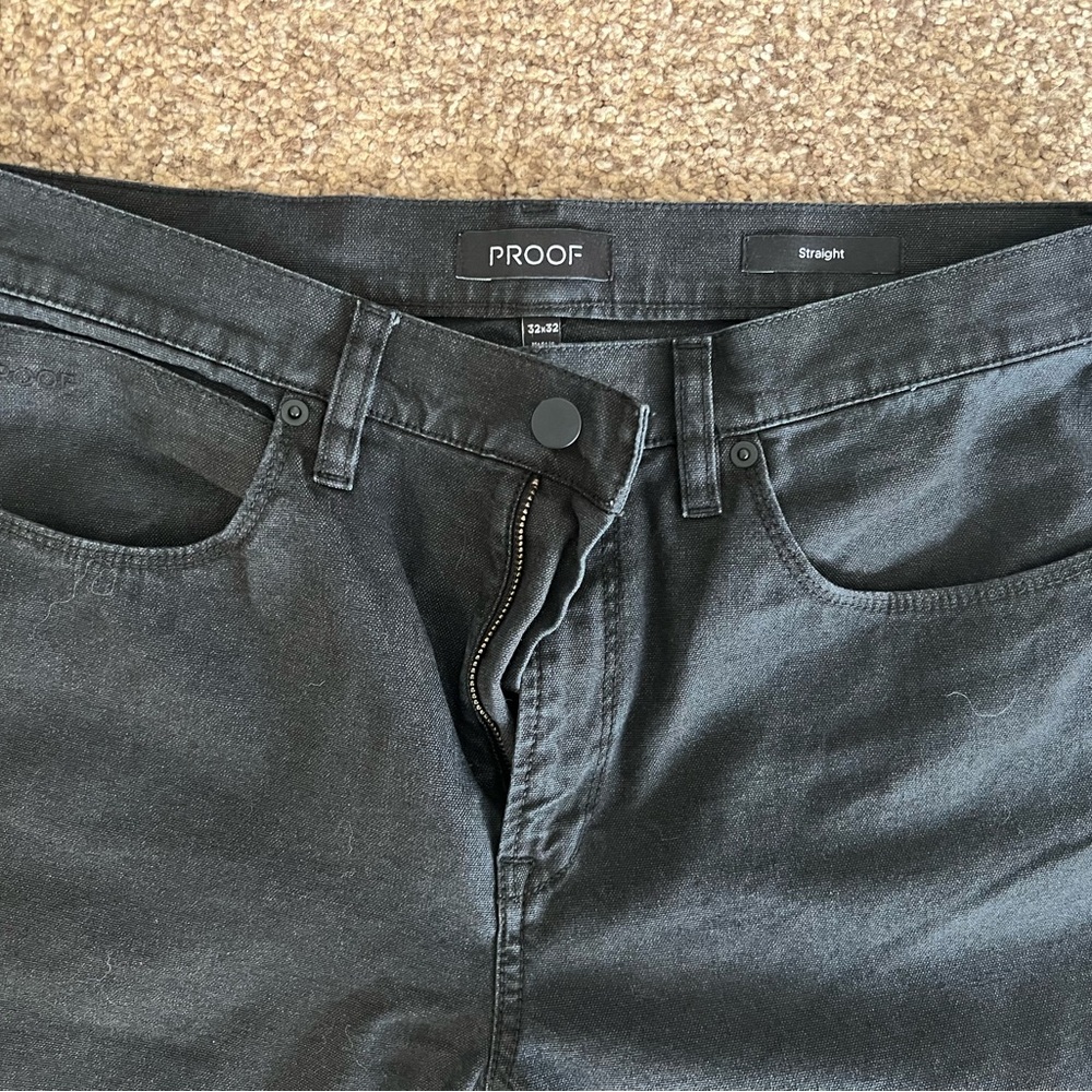 Proof Huckberry Men's Black Straight Jeans